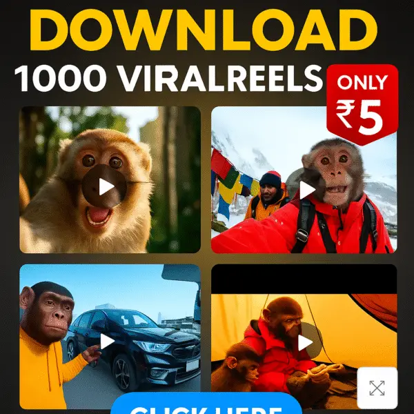 Monkey 1000+ Viral Reels Bundle – Download & Go Viral